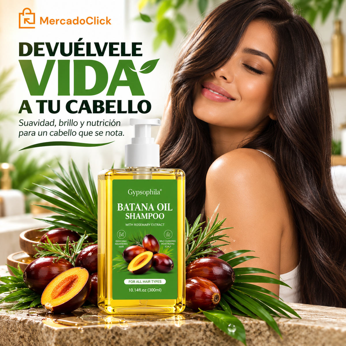 Shampoo de Batana con Romero | Cabello Suave, Fuerte y Brillante