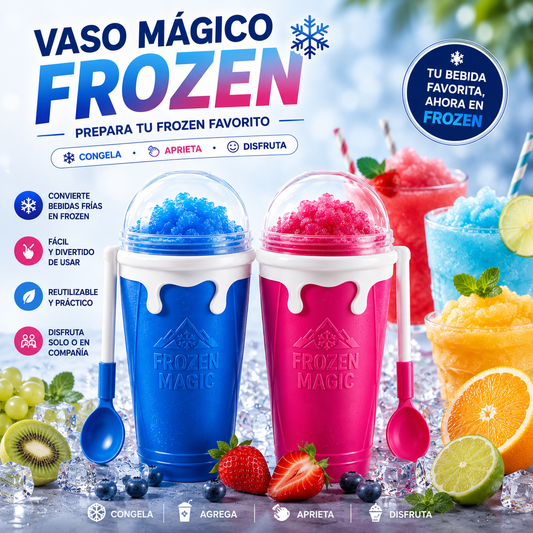 Vaso Mágico Frozen 🥤❄️| Prepara tu Frozen Favorito