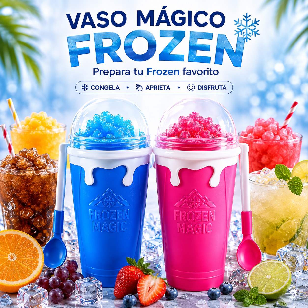 Vaso Mágico Frozen 🥤❄️| Prepara tu Frozen Favorito