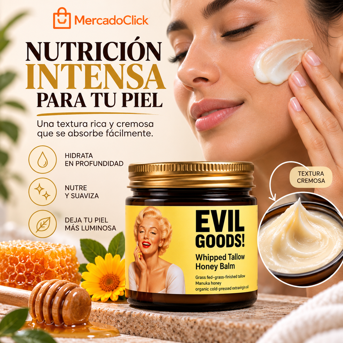 Evil Goods – Bálsamo Glow Nutritivo para la Piel