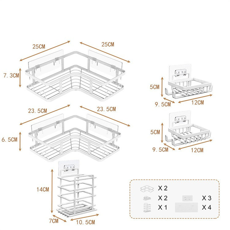 Organizador Esquinero de Baño 5 en 1